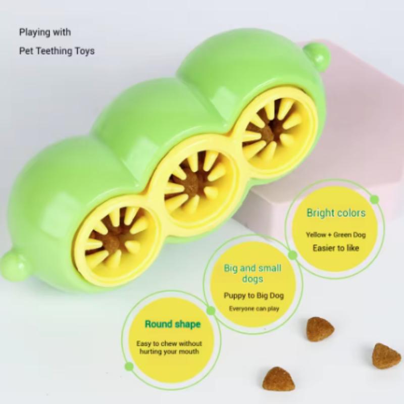 Bite-Resistant Pea Shaped Dog Snack Box Interactive Feeder Toy for Relieving Boredom And Teeth Grinding Puppy Toy
