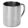 Becher Tasse 304 Edelstahl Schleifen Spiegelglanz Tragbare Kaffeetasse mit Henkel 300ml