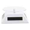 ABWR-White Solar/Battery Powered Rotating Stand Product Display Art Jewellery Exhibition Photography
