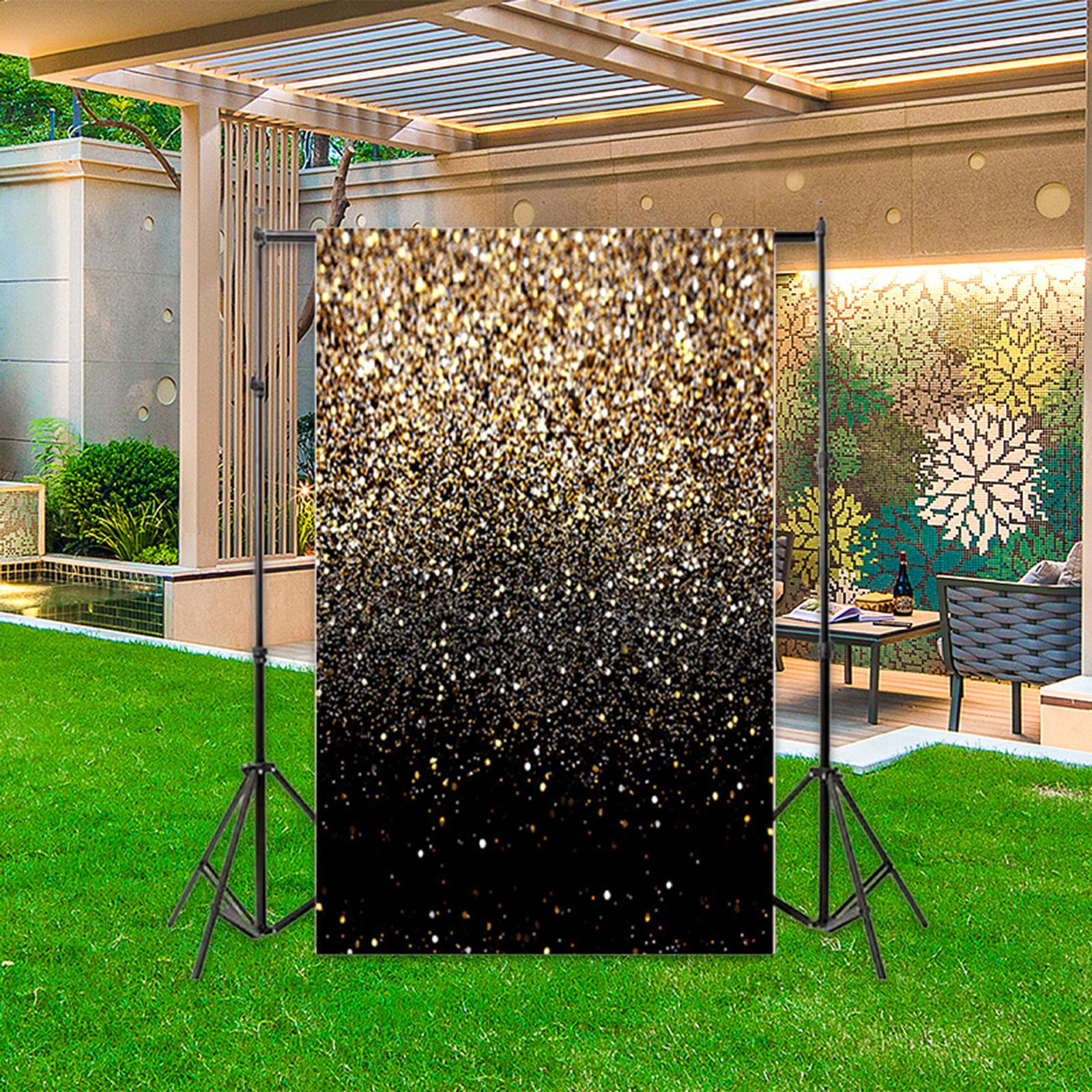 

Черный и золотой фон, винтажный абстрактный фон, складной, легкий, легко носить с собой, с золотыми пятнами 1mx1.5m