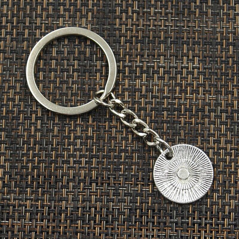 Fashion 30mm Key Ring Metal Key Chain Keychain Jewelry Antique Bronze   Plates Never Never Give Up 20x20mm Pendant