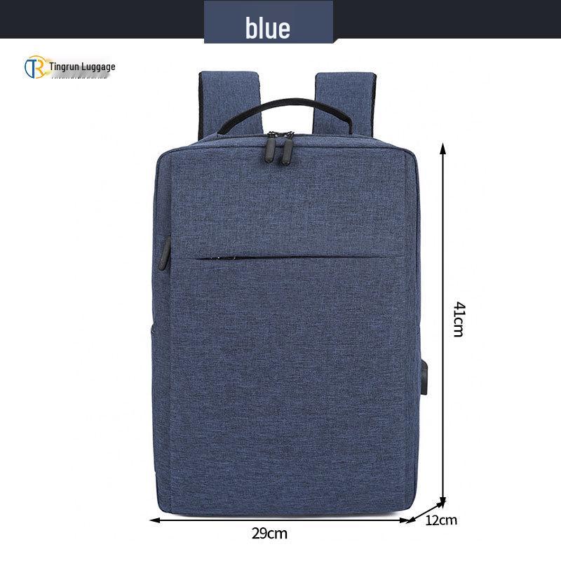Cross-Border Business Computer Backpack with USB, 17.3" & 15.6" Sizes, Outdoor Use, Custom Logo Option