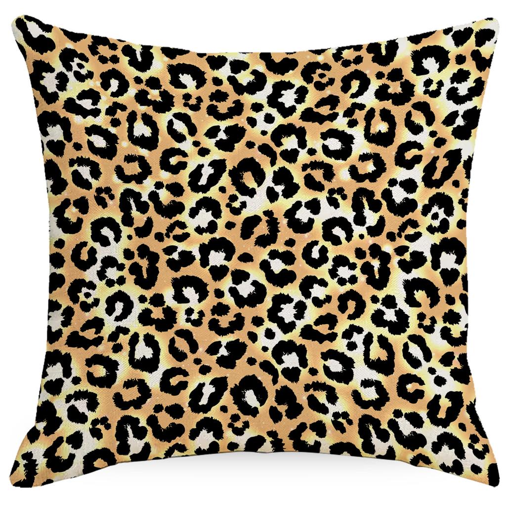 Leopard Spot Pillowcases Home Decoration Cushions Living Room Sofa Bedroom Headrest Nordic Style High-end Square Cushion Cover