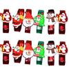 12Pcs Glowing Silicone Bracelets for Kids and Teens Christmas Wristbands Flashing Jewelry Birthday Party Accessories