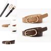 Elegant Womens Slim Faux Leather Waist Belt With Alloy Closure For Daily Commuting