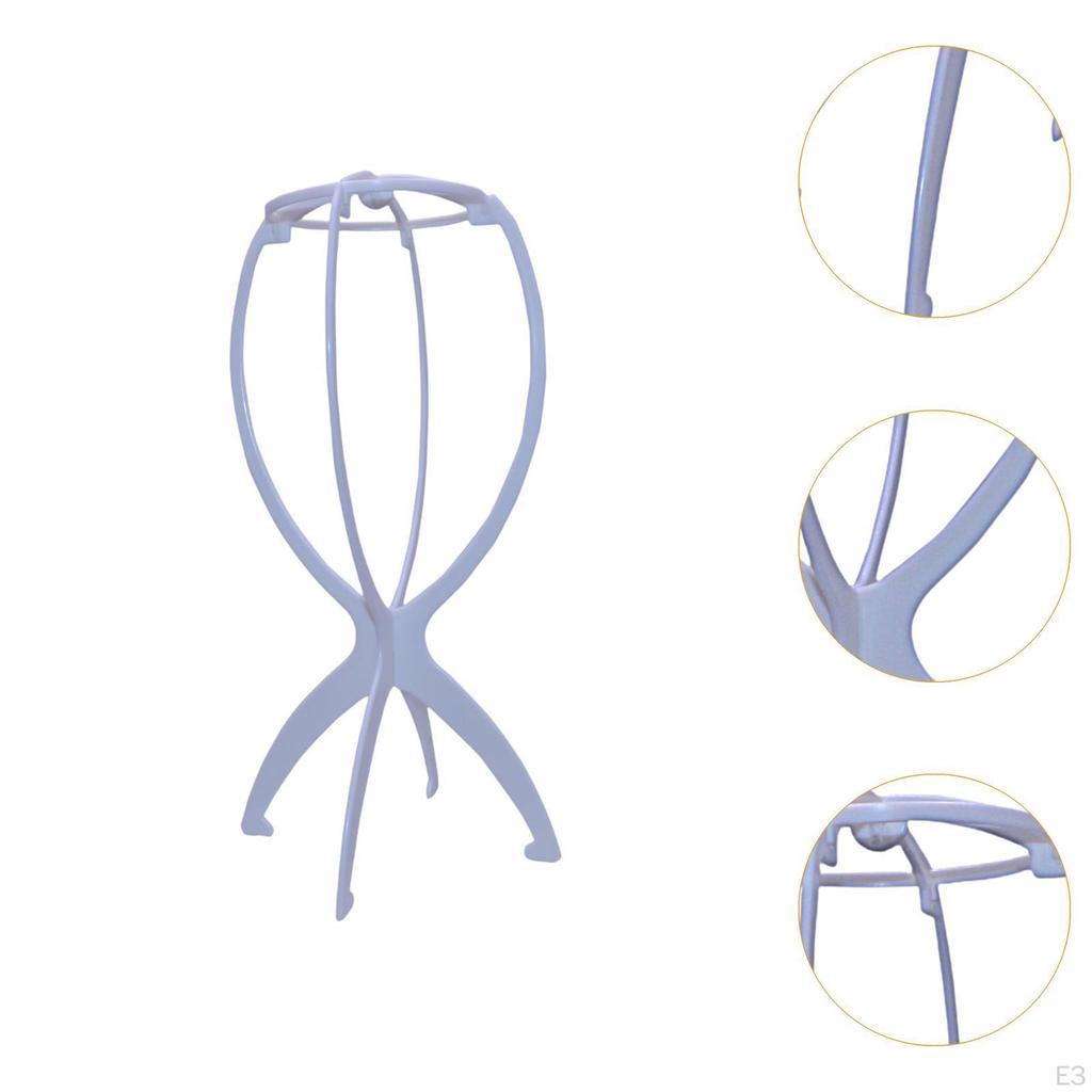 10 Pieces Hat Display Holder Wigs Head Stand Lightweight Tabletop Rack for