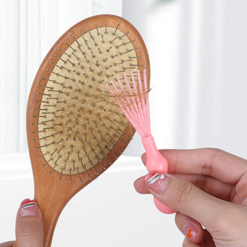 Hair Comb Cleaning Tool Hair Brush Cleaner Mini Air Cushion Comb Cleaning Tool Portable Multifunction for Removing Hairs