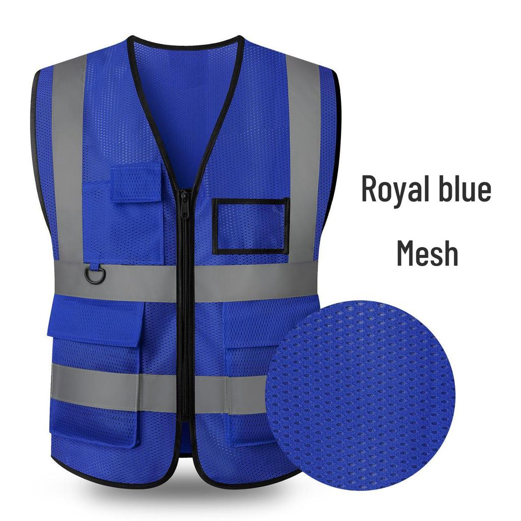 LIKA Reflective Multi-Pocket Safety Vest for Traffic, Construction, Sanitation, and Gardening