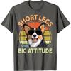 Kurze Beine Große Einstellung Corgi Hund Grafik T-Shirt Herren Atmungsaktiv Lässiges T-Shirt