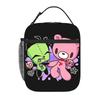 1 Piece Zipper Closure bumbling  Storage Bag Pocket Invader Zim School Lunch Food Box Reusable For Lunch Food Bag