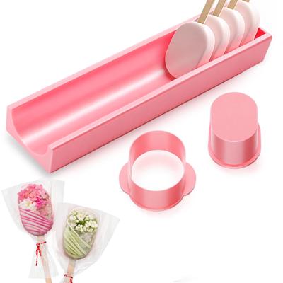 3D Printed Oval Cake Pop Mold Set DIY Cake Popsicle Press & Cookie Mold Baking Tools