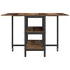 Dining Table 122 x 80 x 76.5 cm Particleboard Reclaimed Wood Look Rectangular