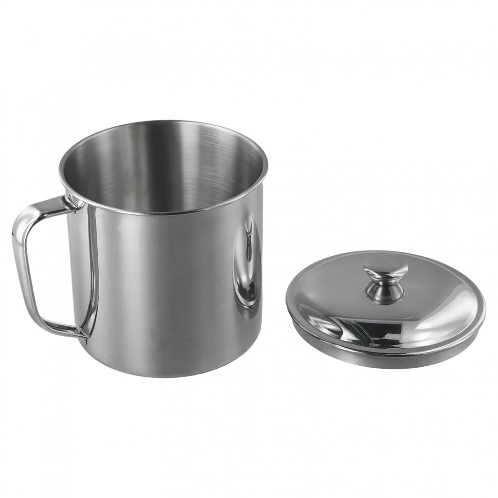 With Handle Stainless steel Cup 1pc Water Coffee Tea Camping Drinking Mug