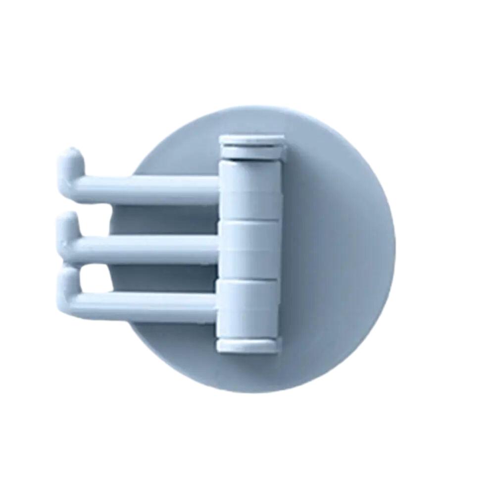 

1/4PCS 3 Non Marking Rotating Hooks Rotatable Seamless Adhesive Strong Bearing Stick Hook Kitchen Wall Hanger Bathroom Supplies