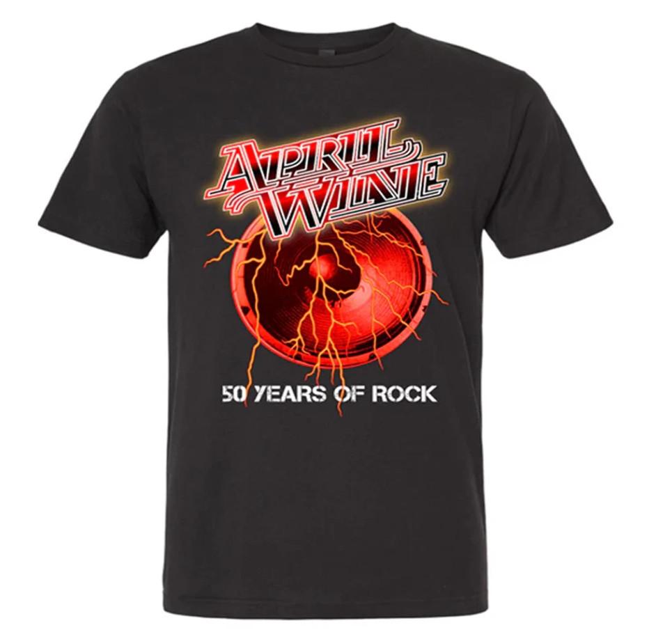 April Wine band 50 years of rock T-shirt size S-5XL S