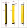 4/6/8/10/12 Beam Light Curtain Sensor Switch Safety Light Grating Security Device