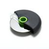 Stainless Steel Pizza Cutter with Protective Cover - Round Roller Kitchen Tool