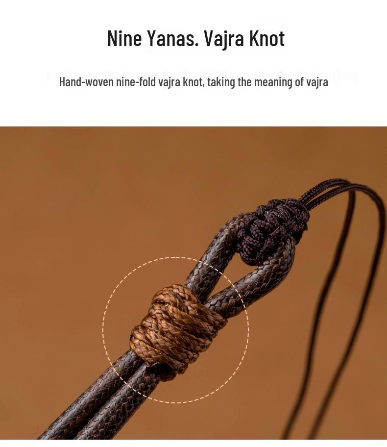 Hochwertige handgewebte gewachste Leder Jade Anhänger Halskette mit Sicherheitsverschluss