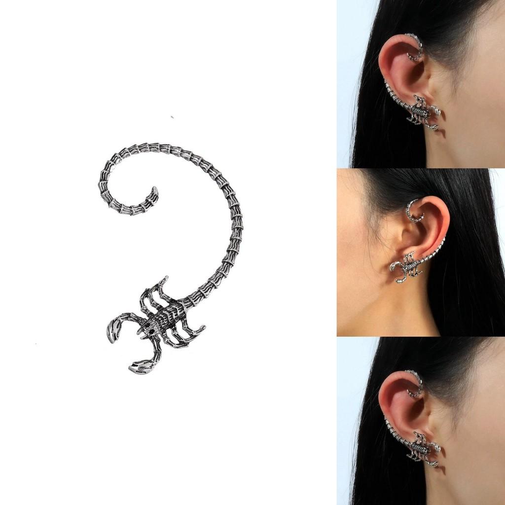 Gothic Scorpio Animal Earrings For Ladies With Electroplated Alloy Design