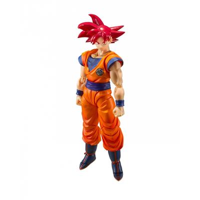 SHFiguarts Dragon Ball Super Super Saiyan God Son Goku - Der Saiyajin-Gott, der Ihnen von einem aufrichtigen Herzen gebracht wurde - Ungefähr 140 mm, PVC und ABS, lackiert