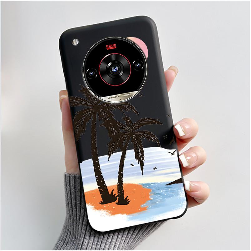 

Casing For ZTE Nubia Focus 2 Ultra 5G Case Z2463N Aesthetic Fashion Cute Cat Cartoon Shockproof Black Soft Silicone Back Cover ZTE nubia Focus 2 Ultra
