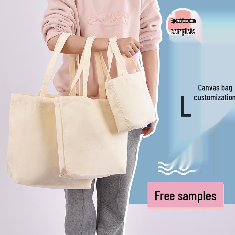 Custom High-End Canvas Tote Bag with Logo Printing