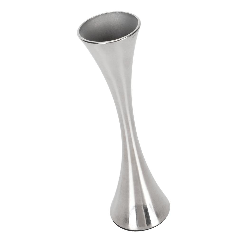 Stainless Steel Vase Innovative Elegant Modern Style Round Mouth Metal Flower Vase for Living Room Table