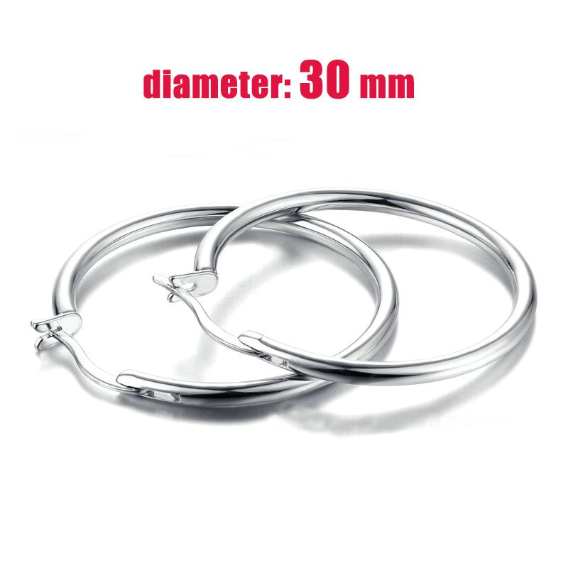 Big Hoop Earrings For Women Minimalist Circle Classic Cartilage Earring Rose Gold Color Hoops Fashion Jewelry Wholesale E780