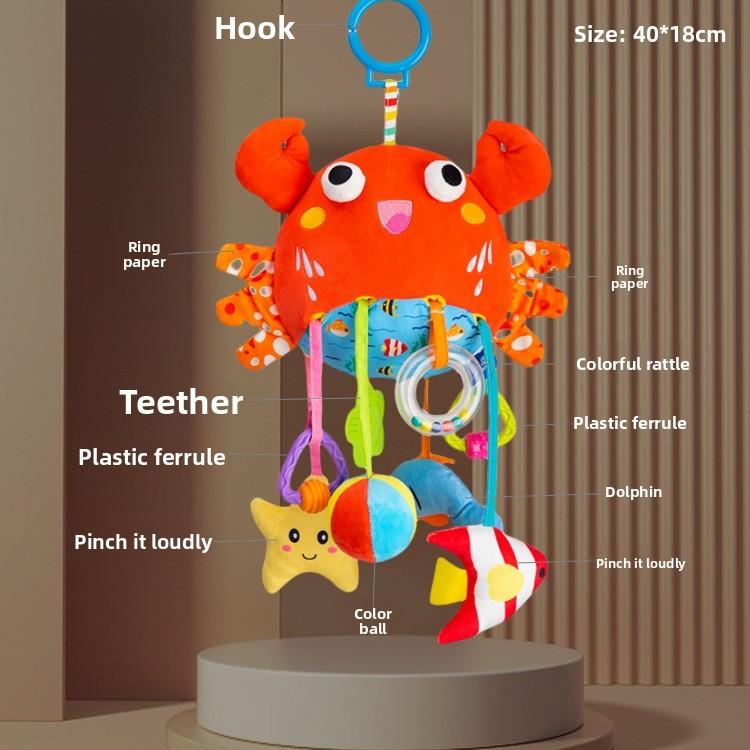 Baby Bedroom Baby Mobile With Plush Monkey Wind Chime For Crib Decor