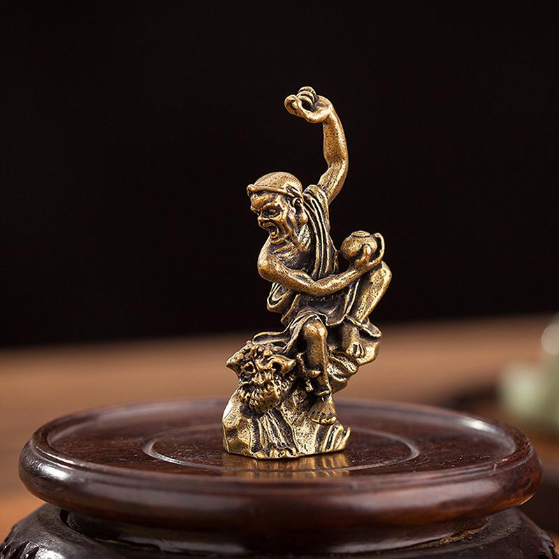 Eighteen Arhats Miniature Retro Mini Buddha Decoration Study Office Home Decoration Brass Statue Crafts