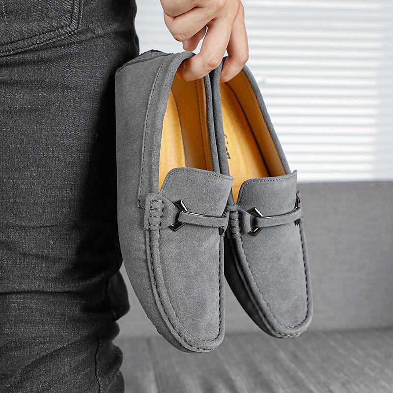 Loafers for menn Mokkasiner Uformelle skinnsko Lette slip-on-sko Klassisk menn komfortabel kjøresko