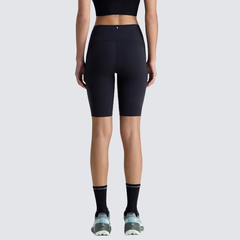 SALOMON Pl Rn Short Tight Lw Sports Elastic Breathable Fitted Running Shorts Women Shorts Deep-Black LD0003400