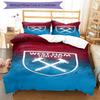West Ham United Pattern Printed Pattern Duvet Cover Set – includes 1 duvet cover and 2 matching pillowcases Bedroom decor Christmas gifts