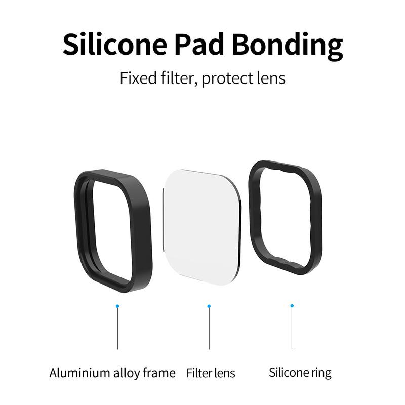 ND8 ND16 ND32 CPL Lens Filter Set Aluminium Alloy Frame for GoPro 12 GoPro Hero 11 10 9 Black Action Camera ND CPL Lens