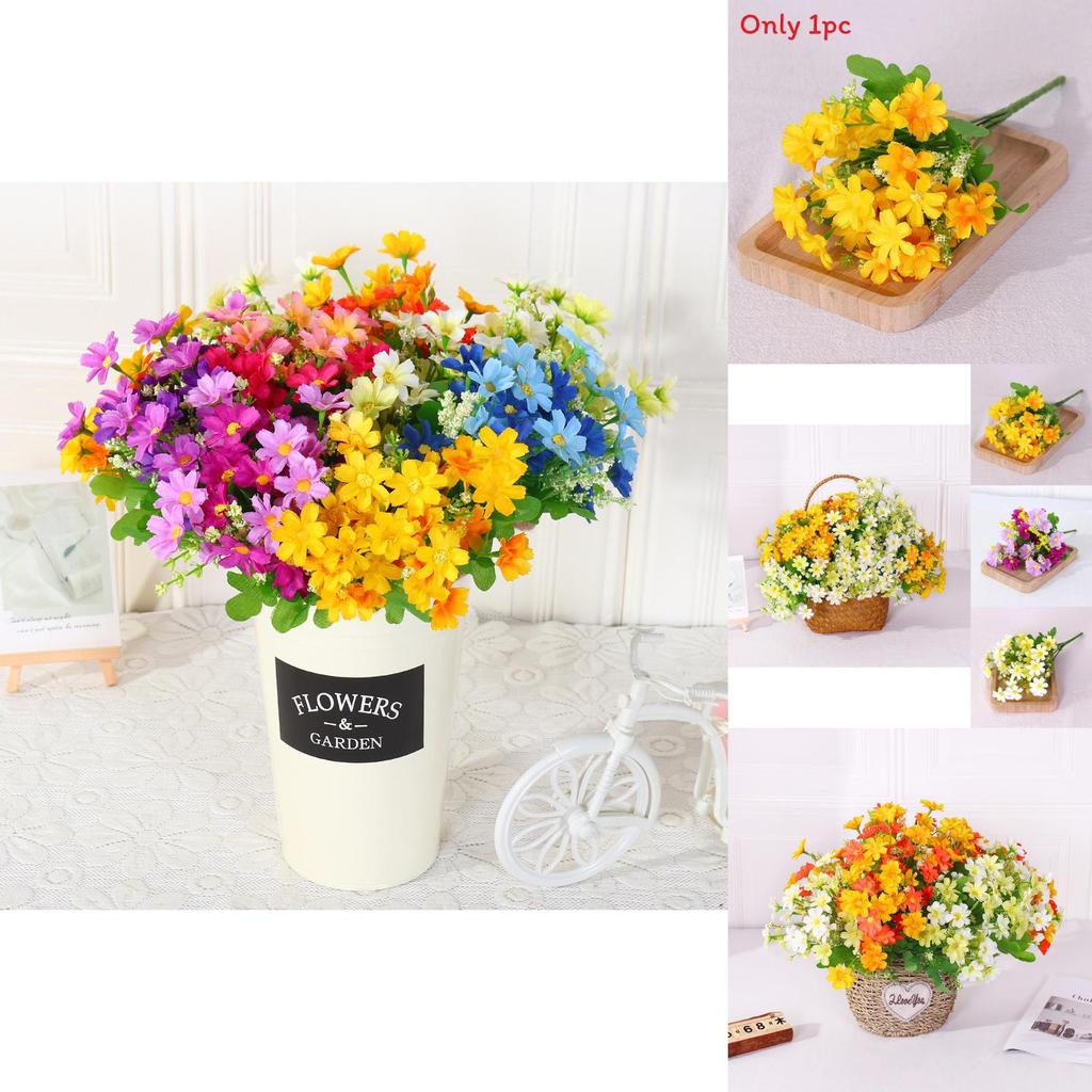 Daisy Artificial Flower Bouquet For Wedding Decor Home Staging Photography Props