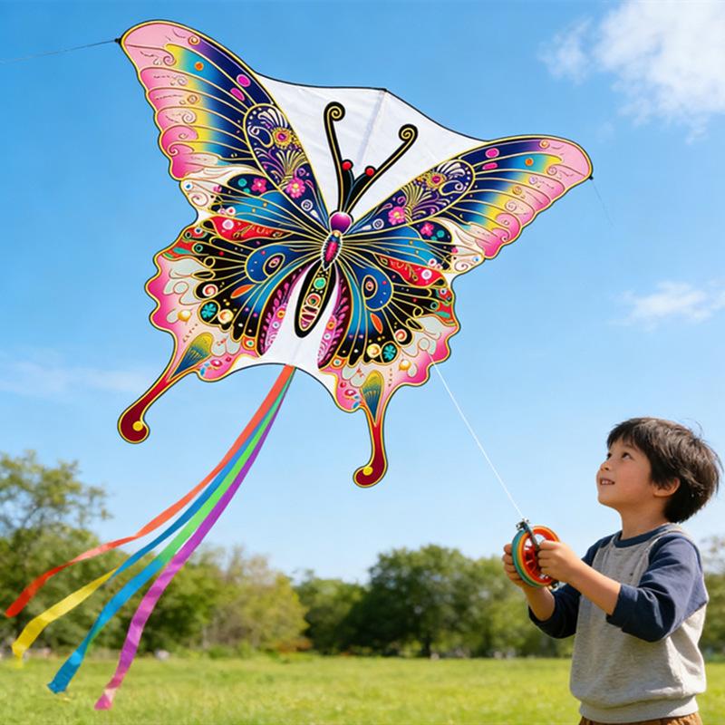 Octopus Kites With Handle Line Flying Toys Kids Outdoor Sports Summer Beach Game Walk In Sky Nylon Kite