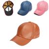 Premium Quality Unisex Women Soft Faux Leather Baseball Cap For Biker Outdoor Use