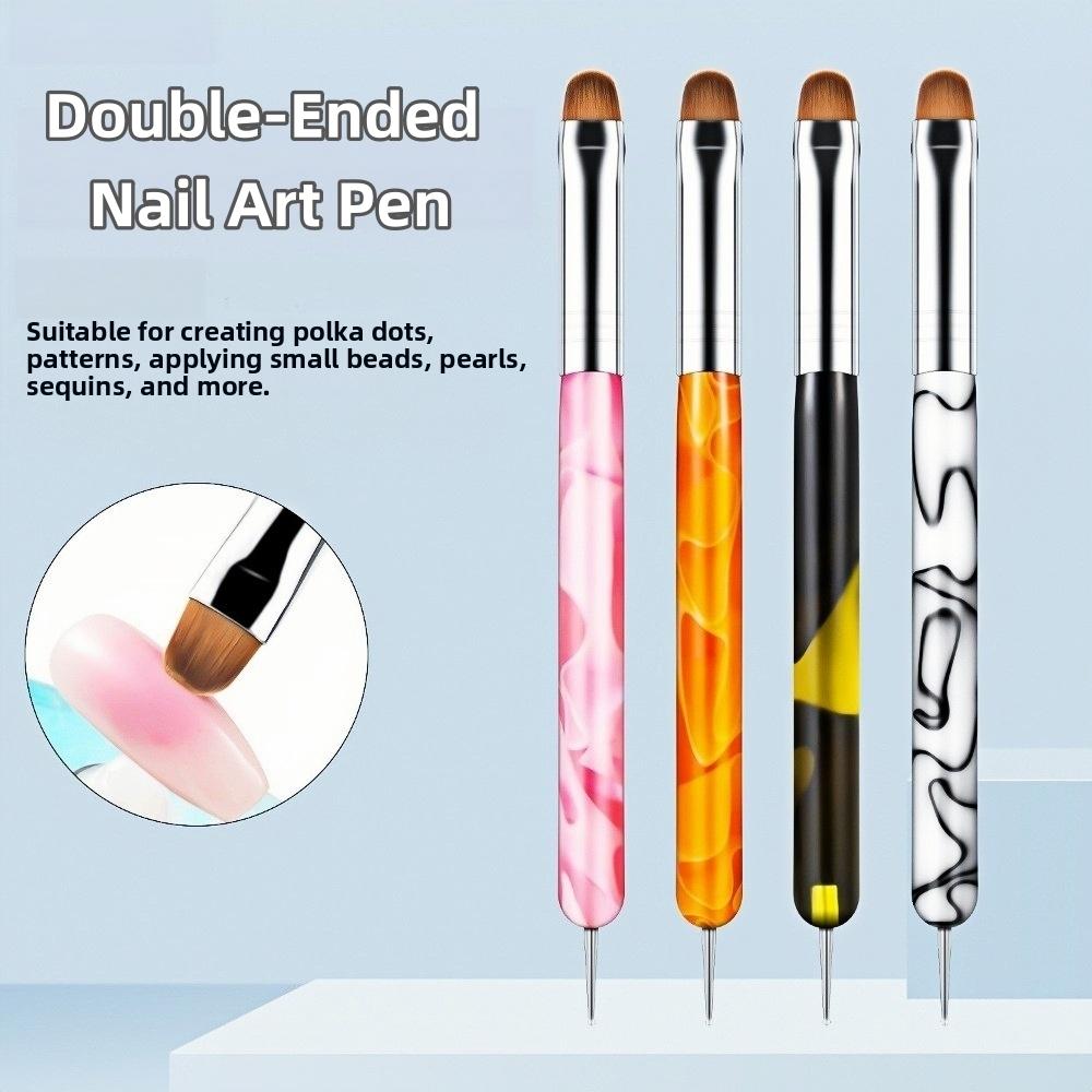 4pcs French Style Nail Art Brush Double Head Nail Art Point Pen Painting Manicure Tool  Manicure Use