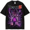Anime Style Warrior Graphic T-Shirt Energy Power Print Tee Unisex Streetwear