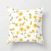 Yellow Flower Pillowcase Office Living Room Home Pillowcase Car Ornaments