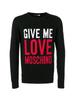 Love Moschino luksusowy męski sweter nero -45%%% - Rozmiar: L