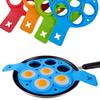 Tianlin Silicone 7-Hole Omelette & Pancake Mold - High Temp Resistant Kitchen Tool