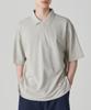 [Cooltandard] Oversized Pique Polo Shirt [Mushroom]