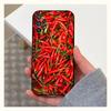 Spicy Chili Pepper Phone Case For Samsung S25,S24,S23,S22,S20,S21,S10,Ultra,Plus,Lite,FE,Soft Silicone Black Cover