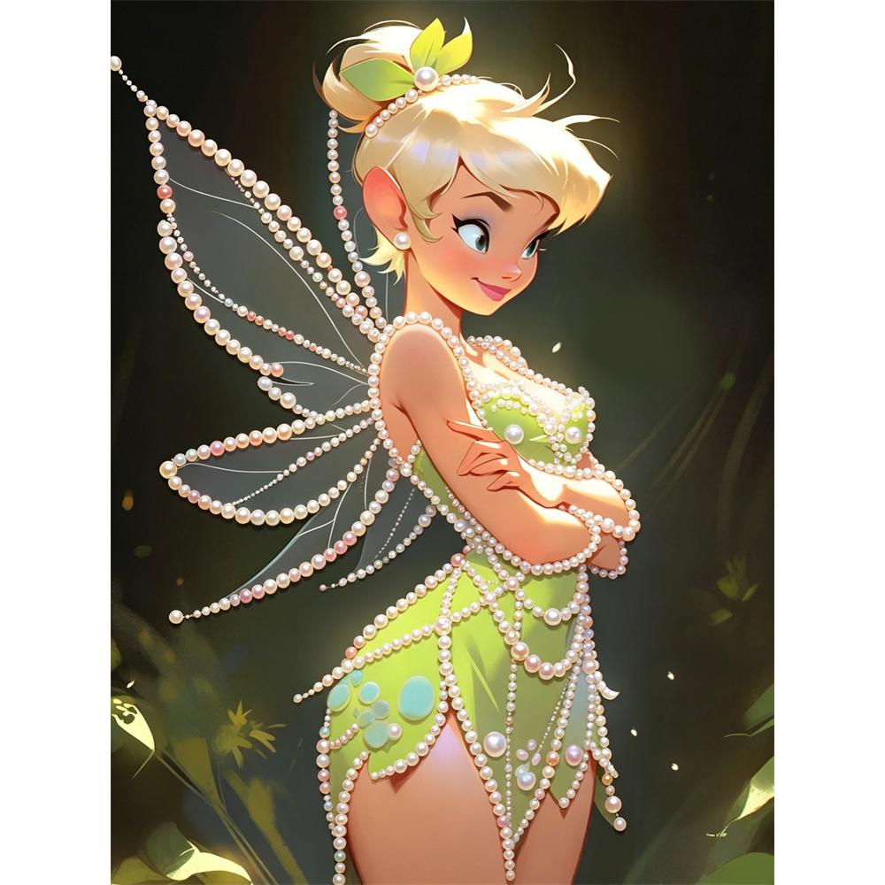 

Disney Pearl Painting Wonderful Fairy Pearl Art Painting Kit Art Pearl Painting Kit Adult Beginner Gift Creative Home Wall Decor 30x40