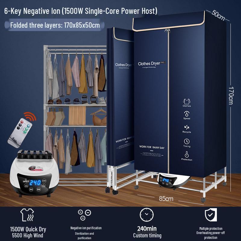 Foldable Household & Dormitory Underwear and Baby Dryer Cabinet & Rack