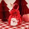 1 Stück Kinder-Themen-Weihnachtsgeschenkbox mit Canvas-Tragetasche Umweltfreundliche Verpackung Dekoration für Weihnachtsgeschenke