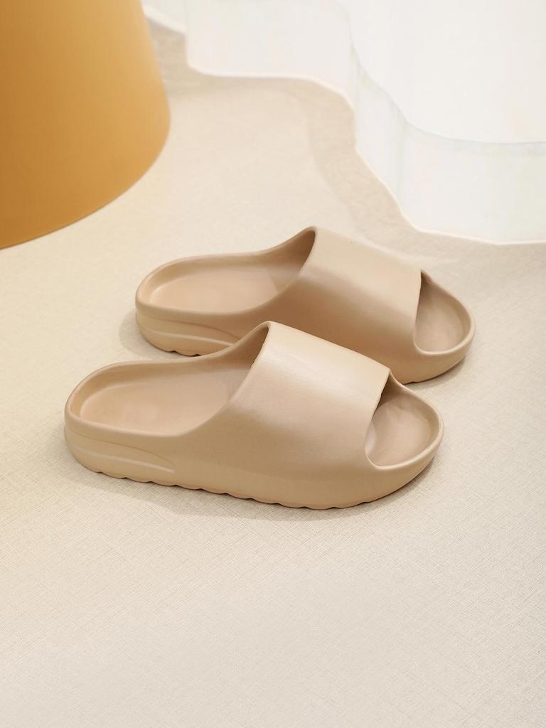 2026 Summer Coconut Slippers: Men's & Women's Outdoor Solid Color Shoes, Thick Sole, Cross-Border, Home & Bathroom Use