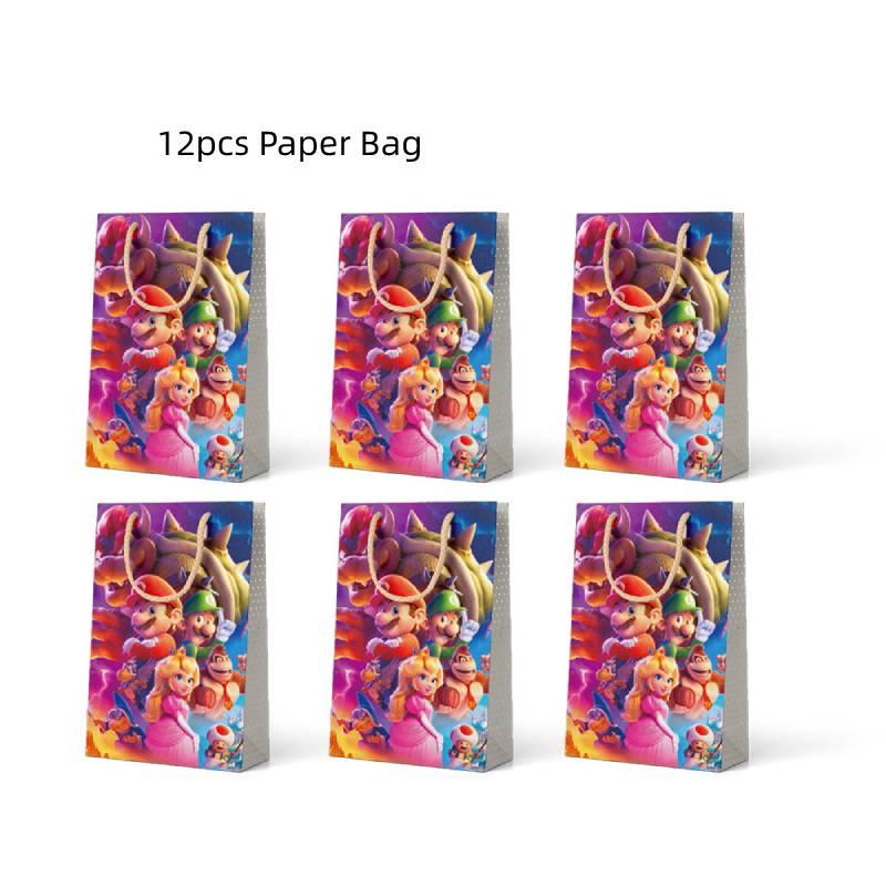 Mario Movie Kids Birthday Party Decoration Banner Tableware Supplies