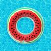 Inflatable Water Ring Beach Watermelon Ring for Children for the Pool 75 Cm